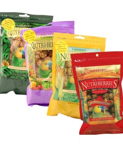 Lafeber NutriBerries Complete Parrot Food - Pack of 4
